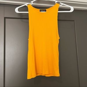 Topshop Yellow Tank Top Tee